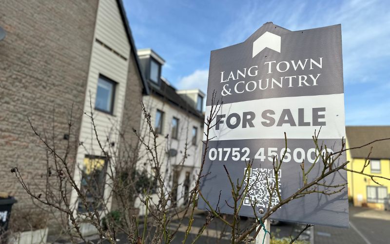 Lang Town and Country For Sale board in Plymstock